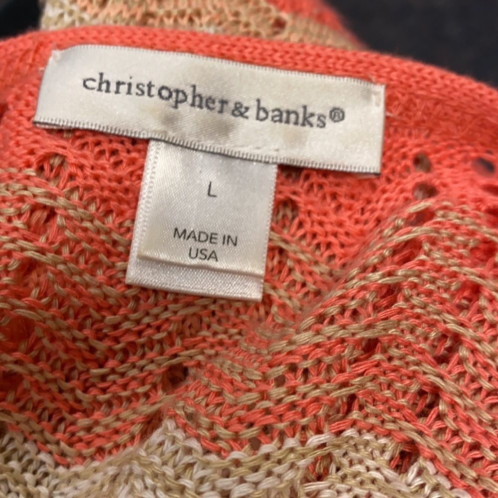 Christopher & Banks Crotchet Cardigan sz. L - Picture 4 of 4